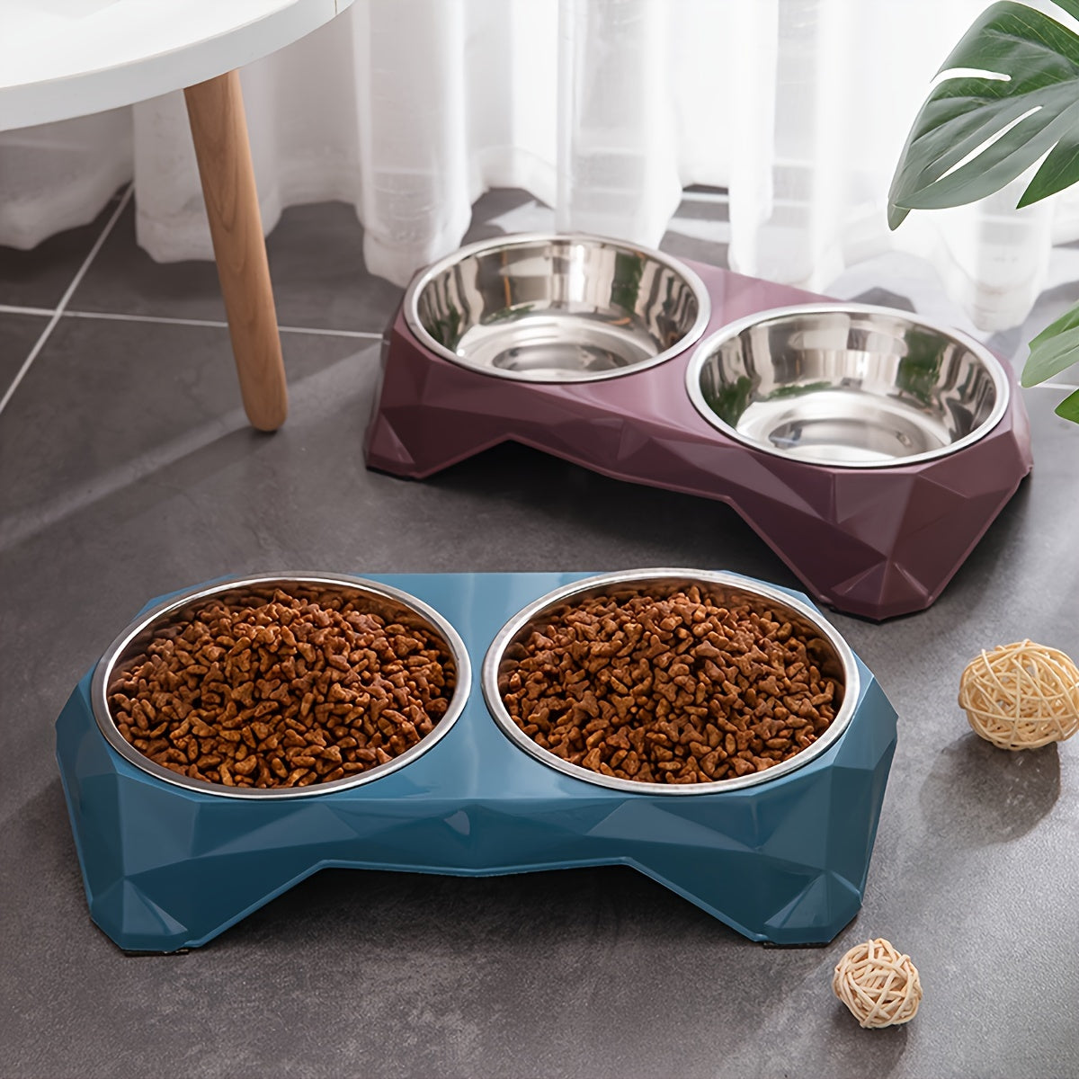 Pet Food & Water Bowl