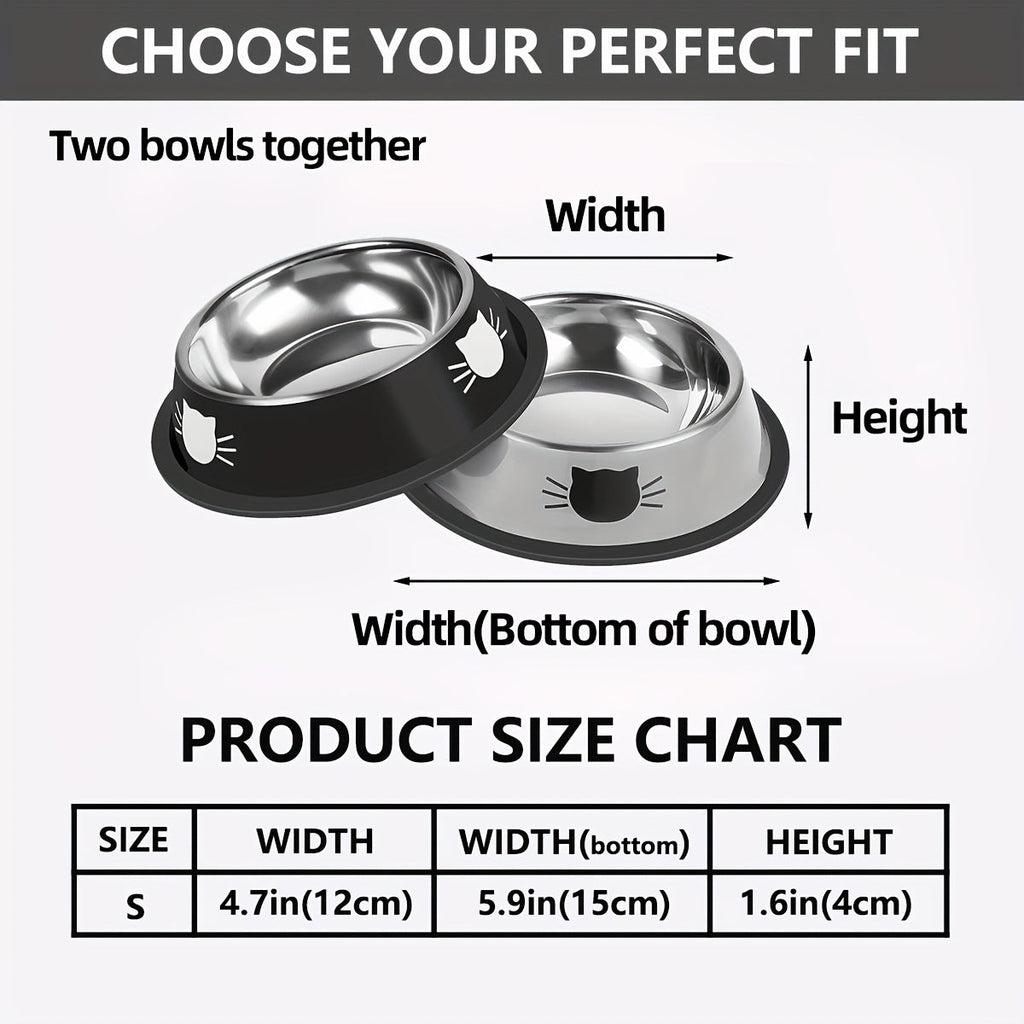 Steel Cat Food Bowl