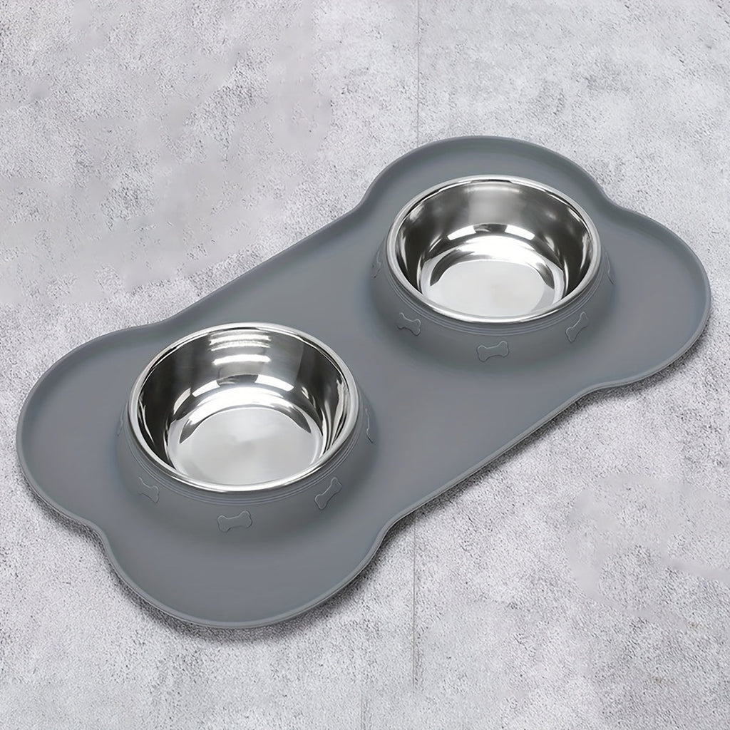 Double Dog Bowl In Solid Colors