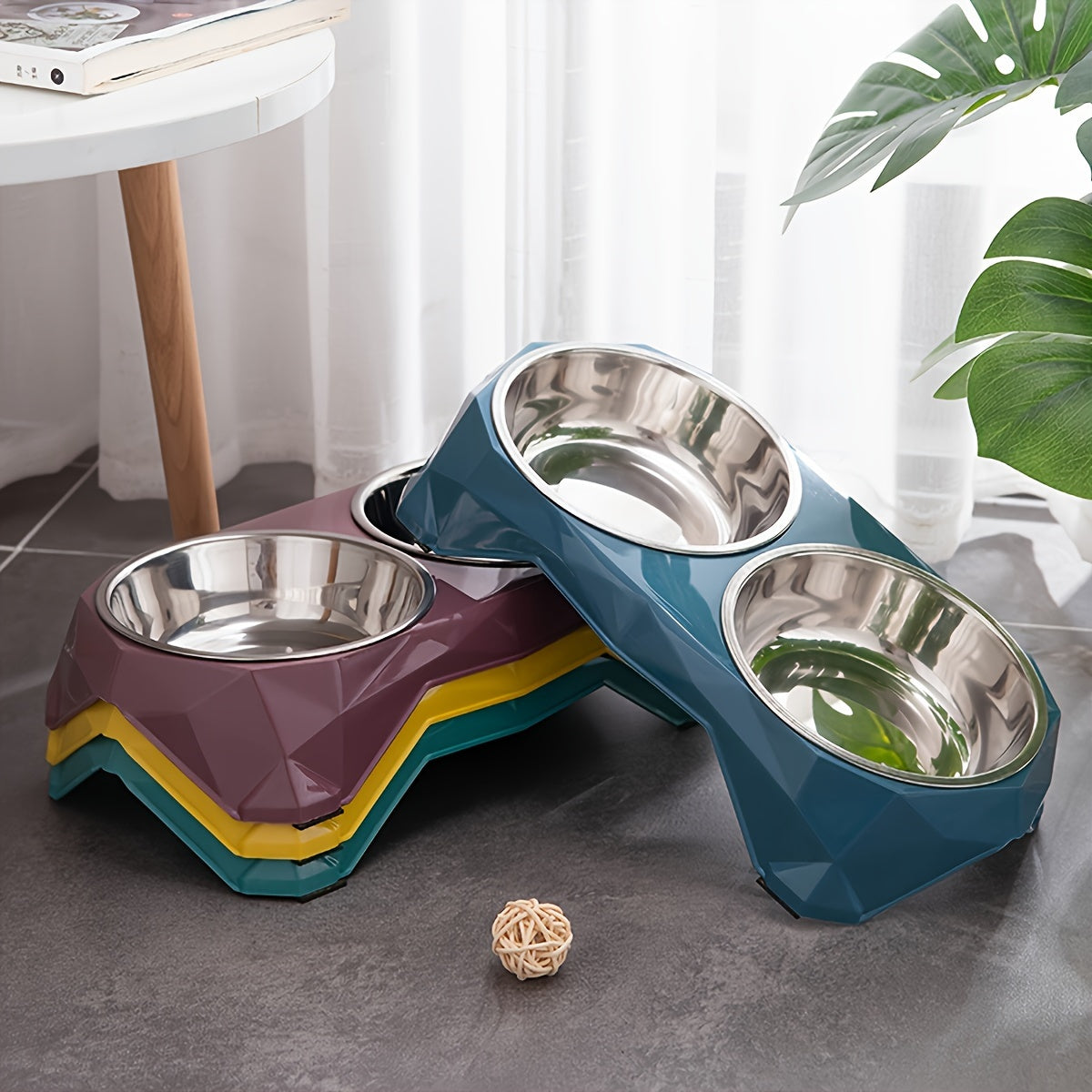 Pet Food & Water Bowl